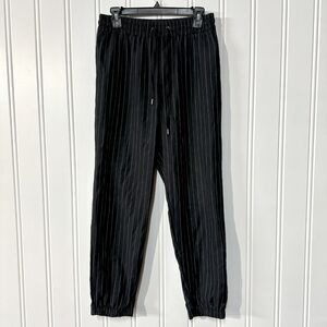 URBAN OUTFITTERS Pants Women Size M Elastic Waisted High Ankle Cropped Black
